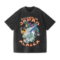 Japan Alaska Kaiju Vintage Wash Japanese Design T-Shirt