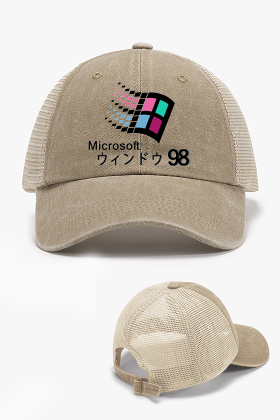 Microsoft Windows 98 Vintage Cotton Breathable Hat