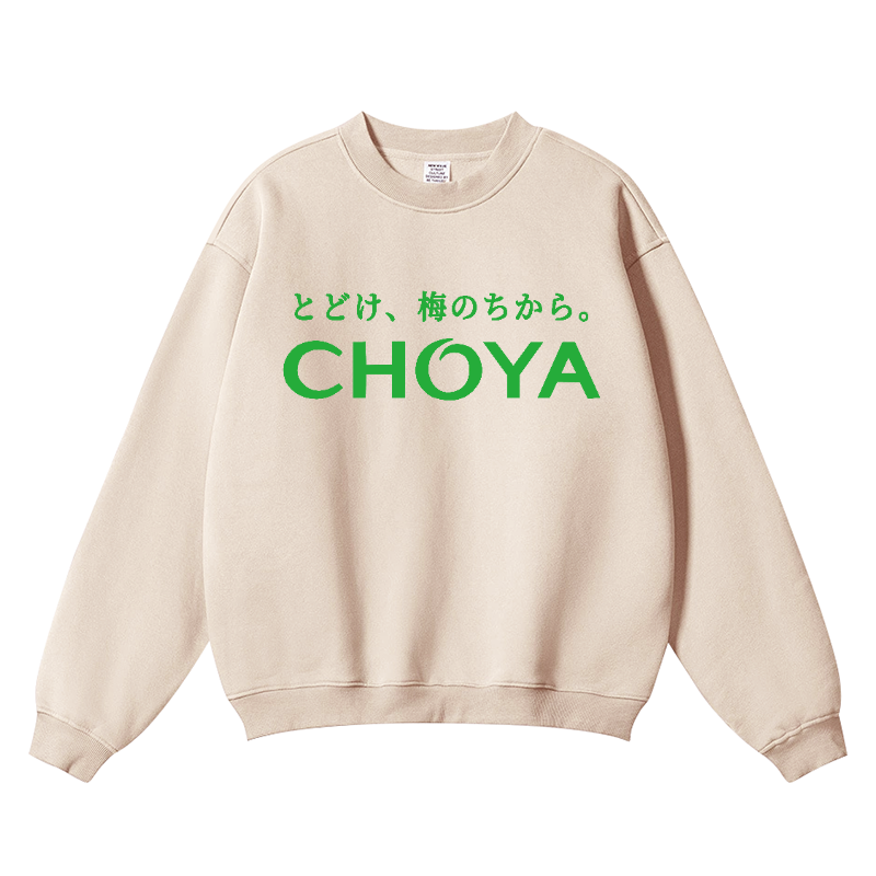 Choya Vintage Cotton Blend Crewneck Sweatshirt