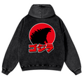 Kaiju Vintage Washed Cotton Back Art Hoodie