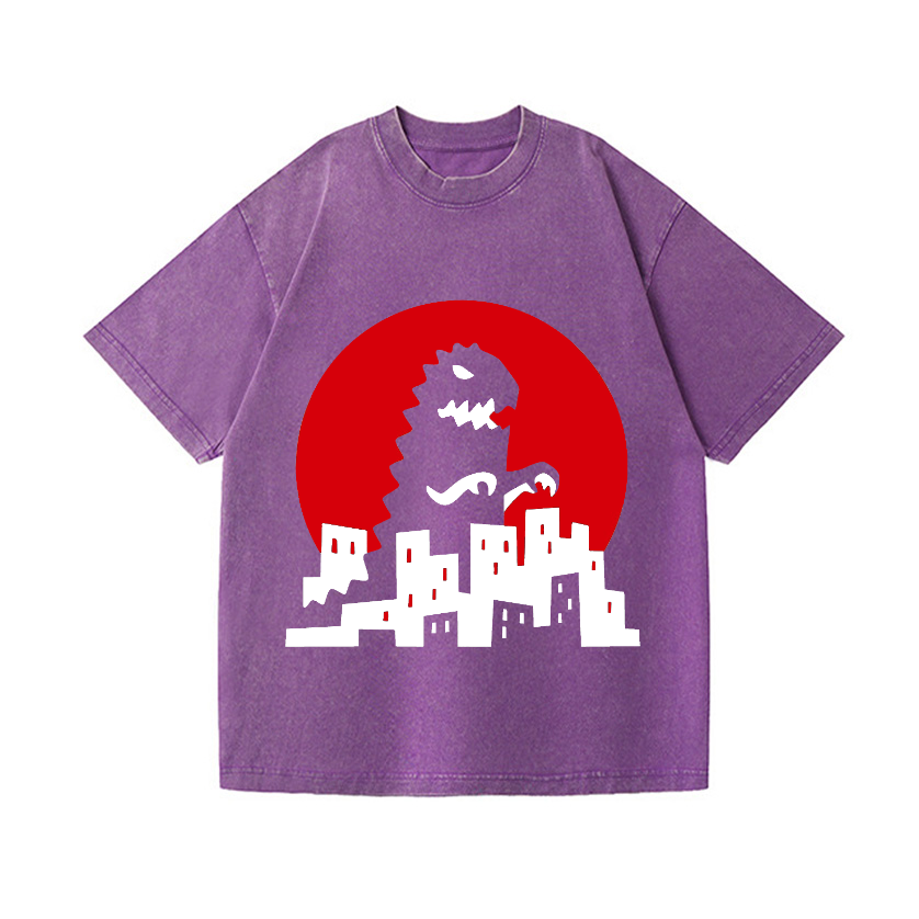 Kaiju Vintage Wash Japanese Design T-Shirt