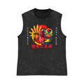 Oda Nobunaga Toyotomi Hideyoshi Tokugawa Ieyasu Pure Cotton Wash-Dyed Sleeveless Tank Top