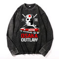 Osaka Outlaw Vintage Cotton Wash Crewneck Long-Sleeve T-Shirt
