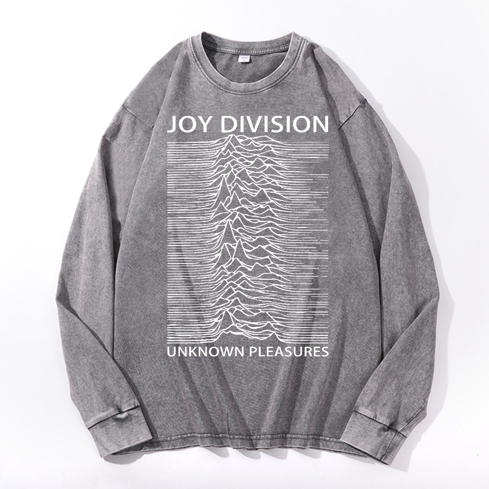 Joy Division Vintage Cotton Wash Crewneck Long-Sleeve T-Shirt