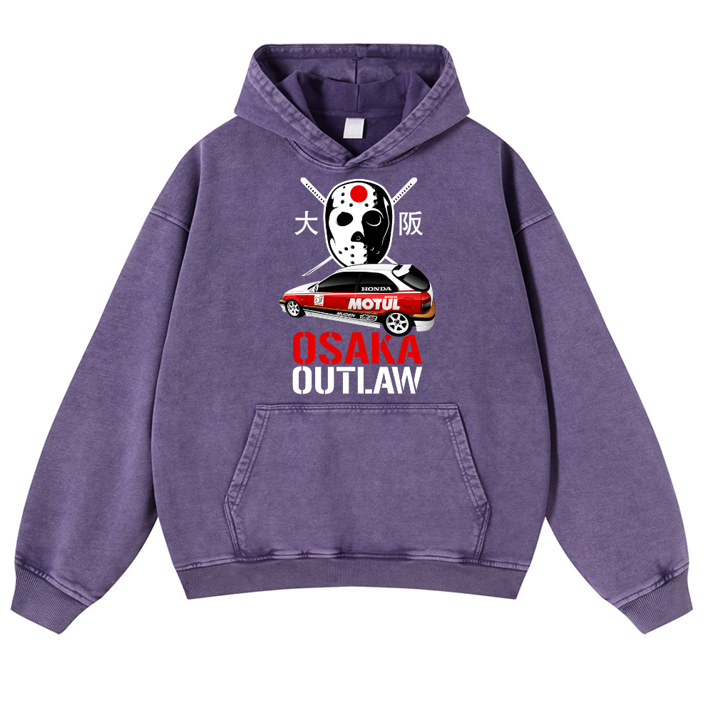 Osaka Outlaw Vintage Washed Thick Cotton Hoodie