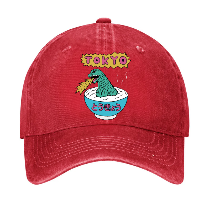 Kaiju The Monster Rice of Tokyo Vintage Cotton Hat
