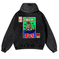 Kaiju Vintage Washed Cotton Back Art Hoodie