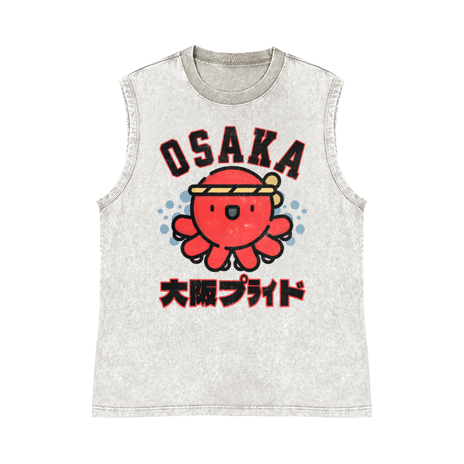 Osaka Pure Cotton Wash-Dyed Sleeveless Tank Top