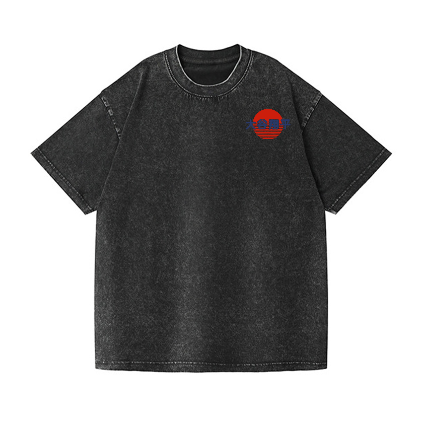 Dodgers Dream Ōtani Shōhei  Vintage Wash Japanese Design Back Art T-Shirt