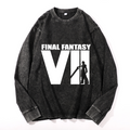 Vintage Cotton Wash Crewneck Long-Sleeve T-Shirt