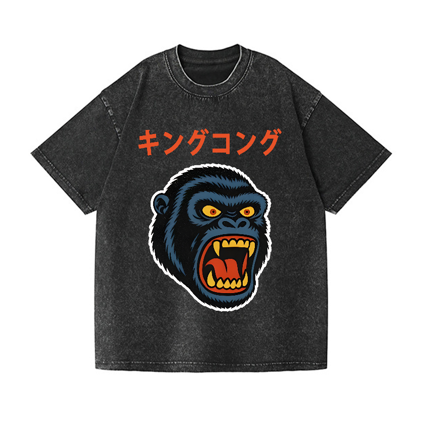 King Kong Vintage Wash Japanese Design T-Shirt