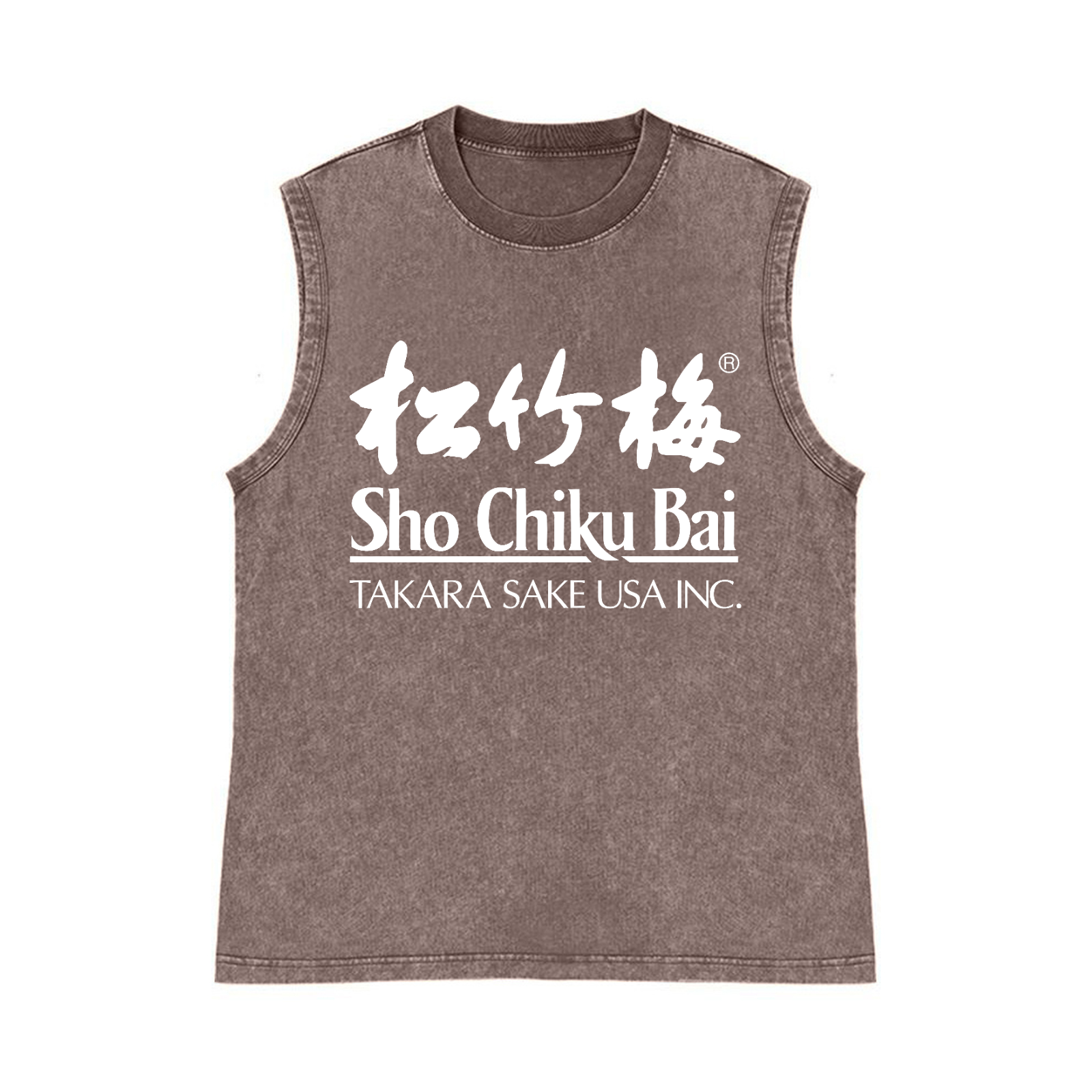 Sho Chiku Bai Pure Cotton Wash-Dyed Sleeveless Tank Top