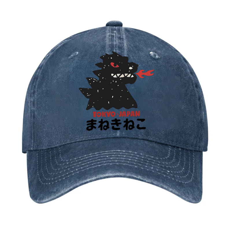 Kaiju Monster Tokyo Japan Vintage Cotton Cap