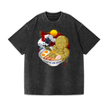 Ramen Yummy Vintage Wash Japanese Design T-Shirt