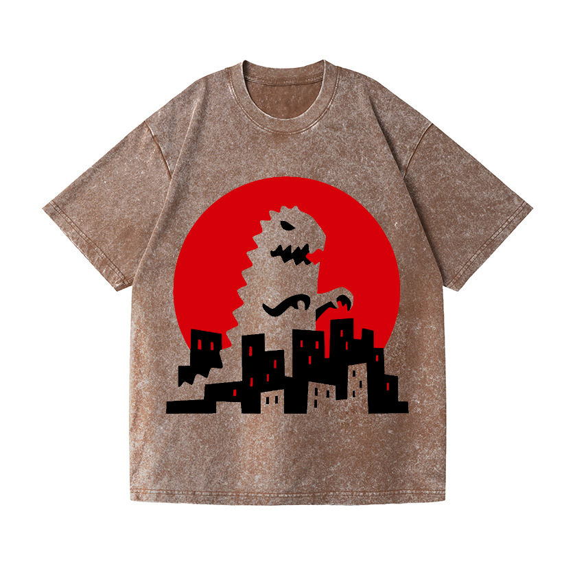Kaiju Vintage Wash Japanese Design T-Shirt