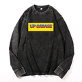 Vintage Cotton Wash Crewneck Long-Sleeve T-Shirt