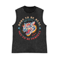 Tiger Pure Cotton Wash-Dyed Sleeveless Tank Top