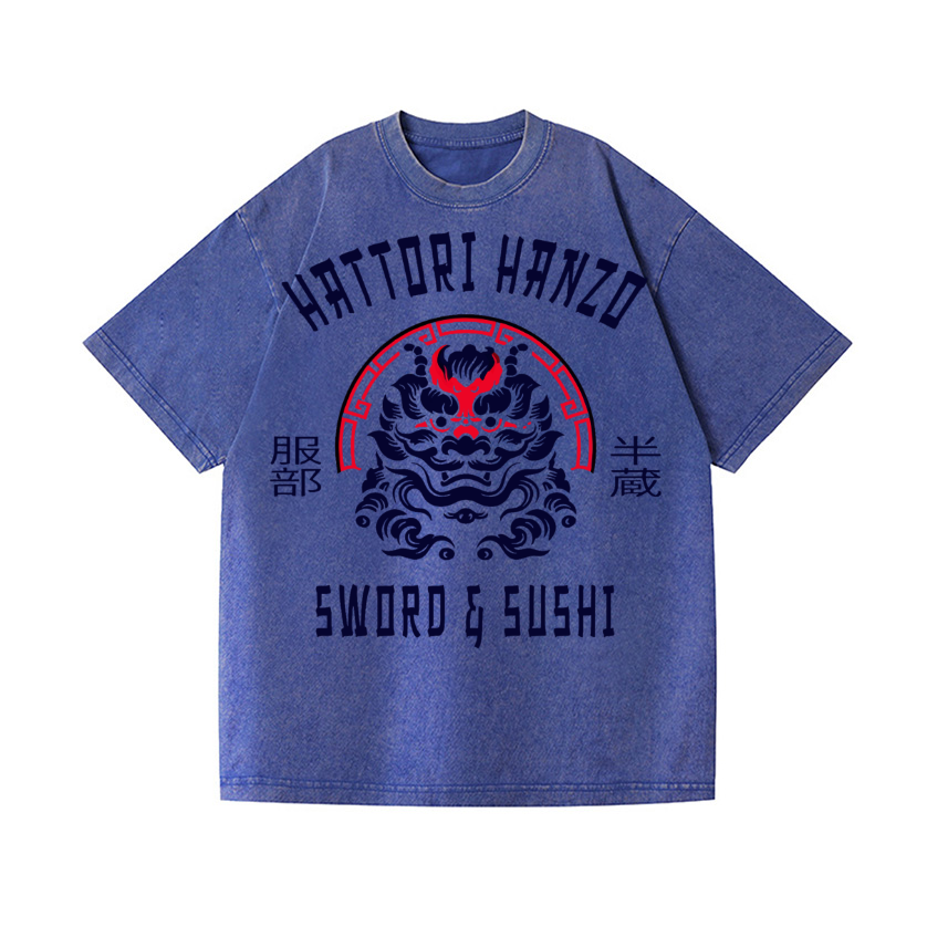 Hattori Hanzo Komainu Vintage Wash Japanese Design T-Shirt