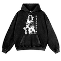 Ghibli No Face Kaonashi Vintage Washed Thick Cotton Hoodie