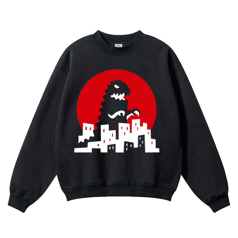 Kaiju Vintage Cotton Blend Crewneck Sweatshirt