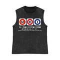 Marunouchi Oedo Mita Line Pure Cotton Wash-Dyed Sleeveless Tank Top