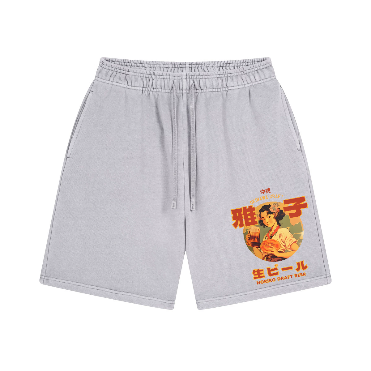 Noriko Draft Beer Vintage Pure Thick Cotton Shorts
