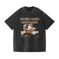 Cat Vintage Wash Japanese Design T-Shirt
