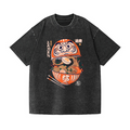 Daruma Ramen Vintage Wash Japanese Design T-Shirt