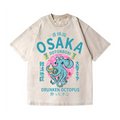 Osaka Dotonbori Drunken Octopus Vintage Wash Japanese Design T-Shirt