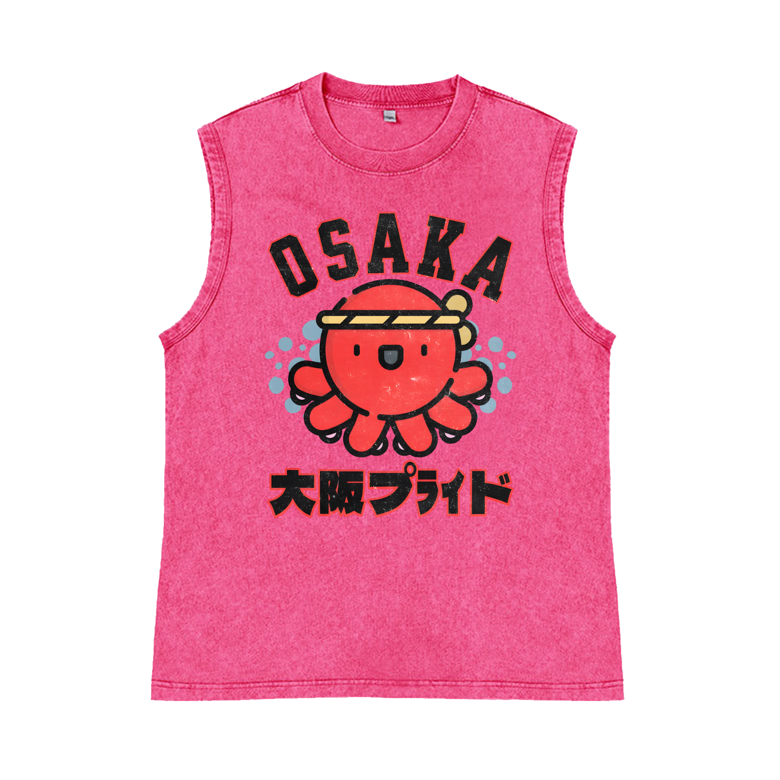 Osaka Pure Cotton Wash-Dyed Sleeveless Tank Top