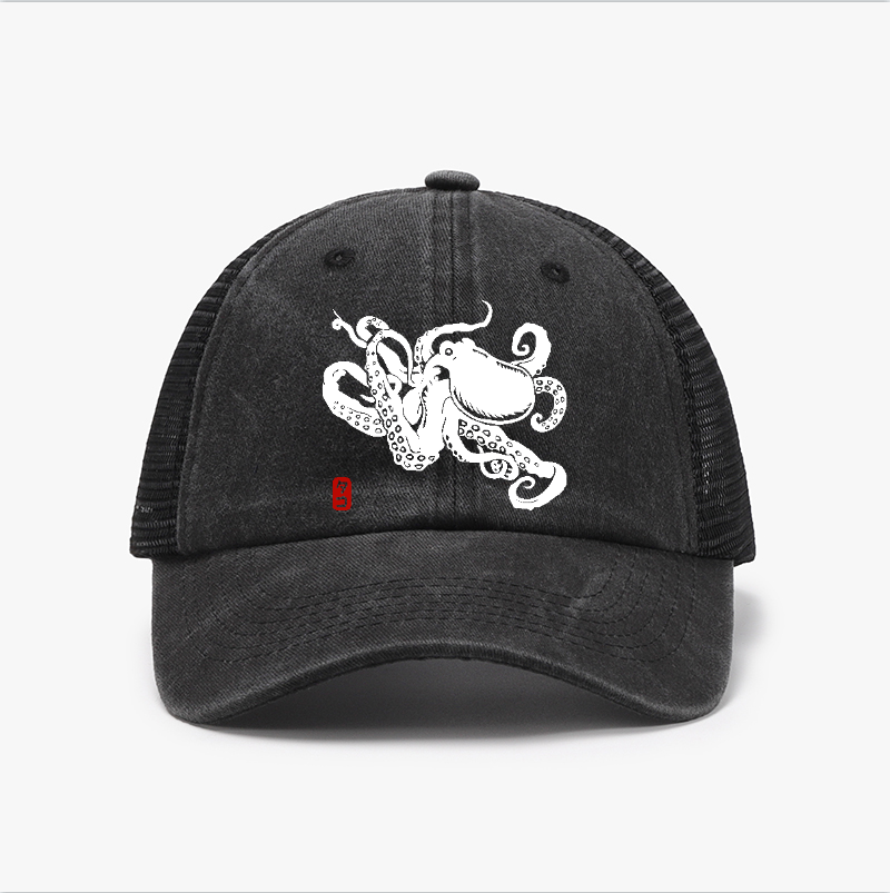 Octopus Vintage Cotton Breathable Hat