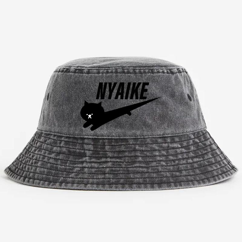 Cat Nyaike Vintage 100% Cotton Bucket Hat