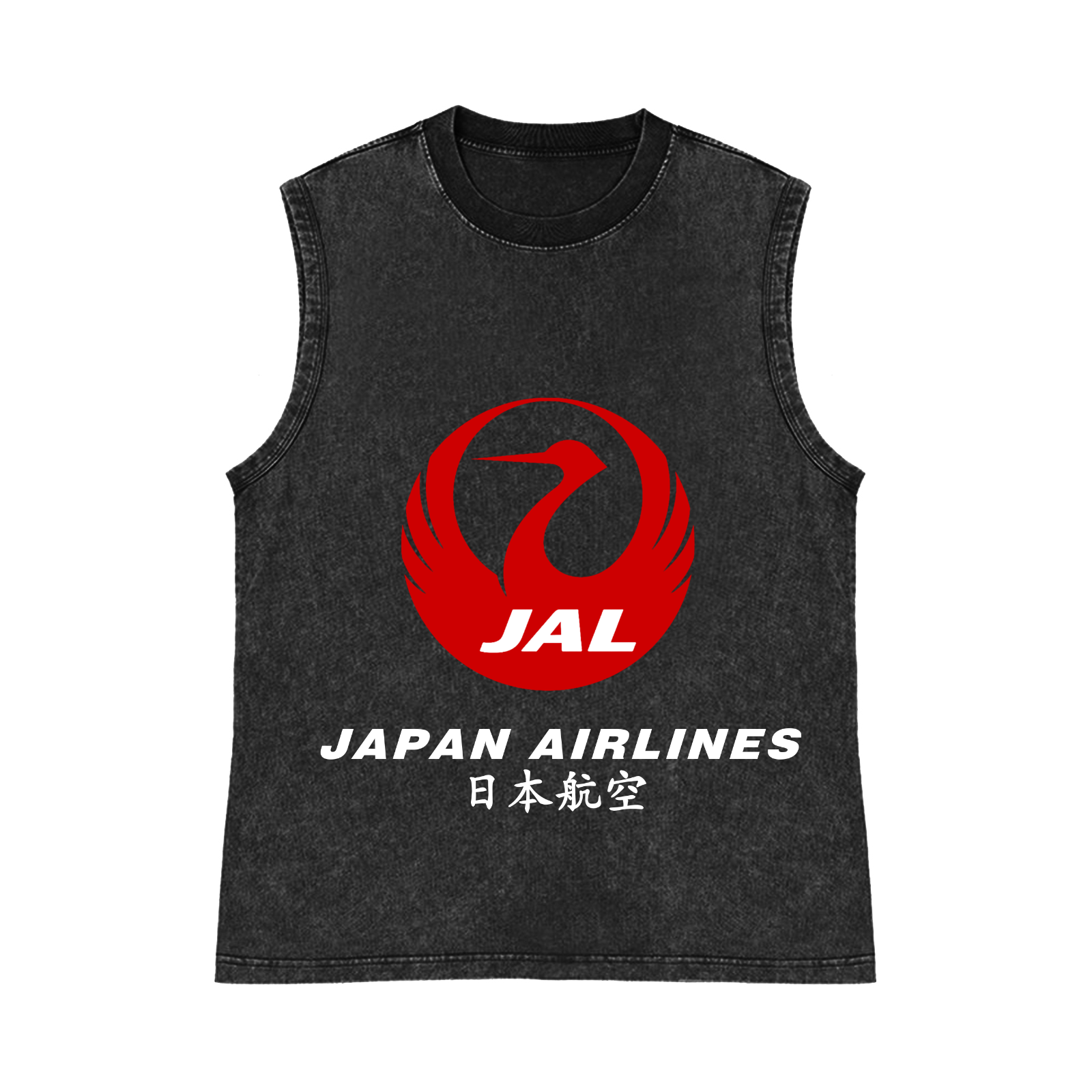 Japan Airlines Pure Cotton Wash-Dyed Sleeveless Tank Top