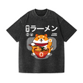 Shiba Ramen Vintage Wash Japanese Design T-Shirt