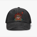 Samurai Frog Vintage Cotton Breathable Hat
