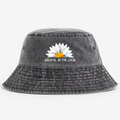 Chrysanthemums Vintage 100% Cotton Bucket Hat