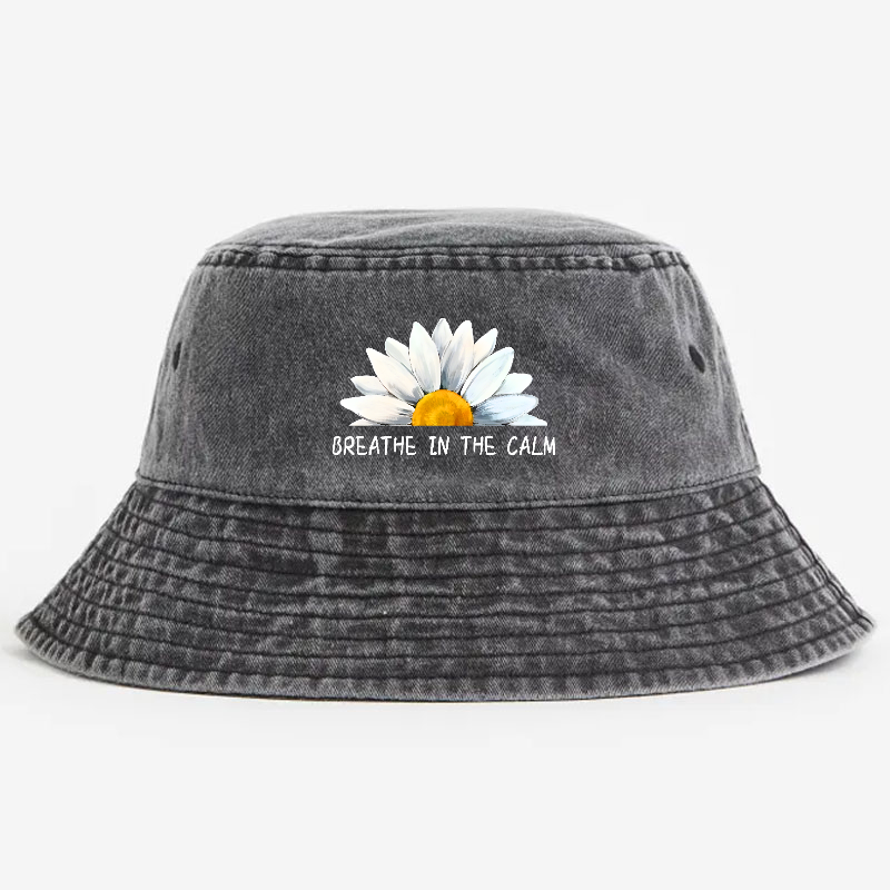 Chrysanthemums Vintage 100% Cotton Bucket Hat