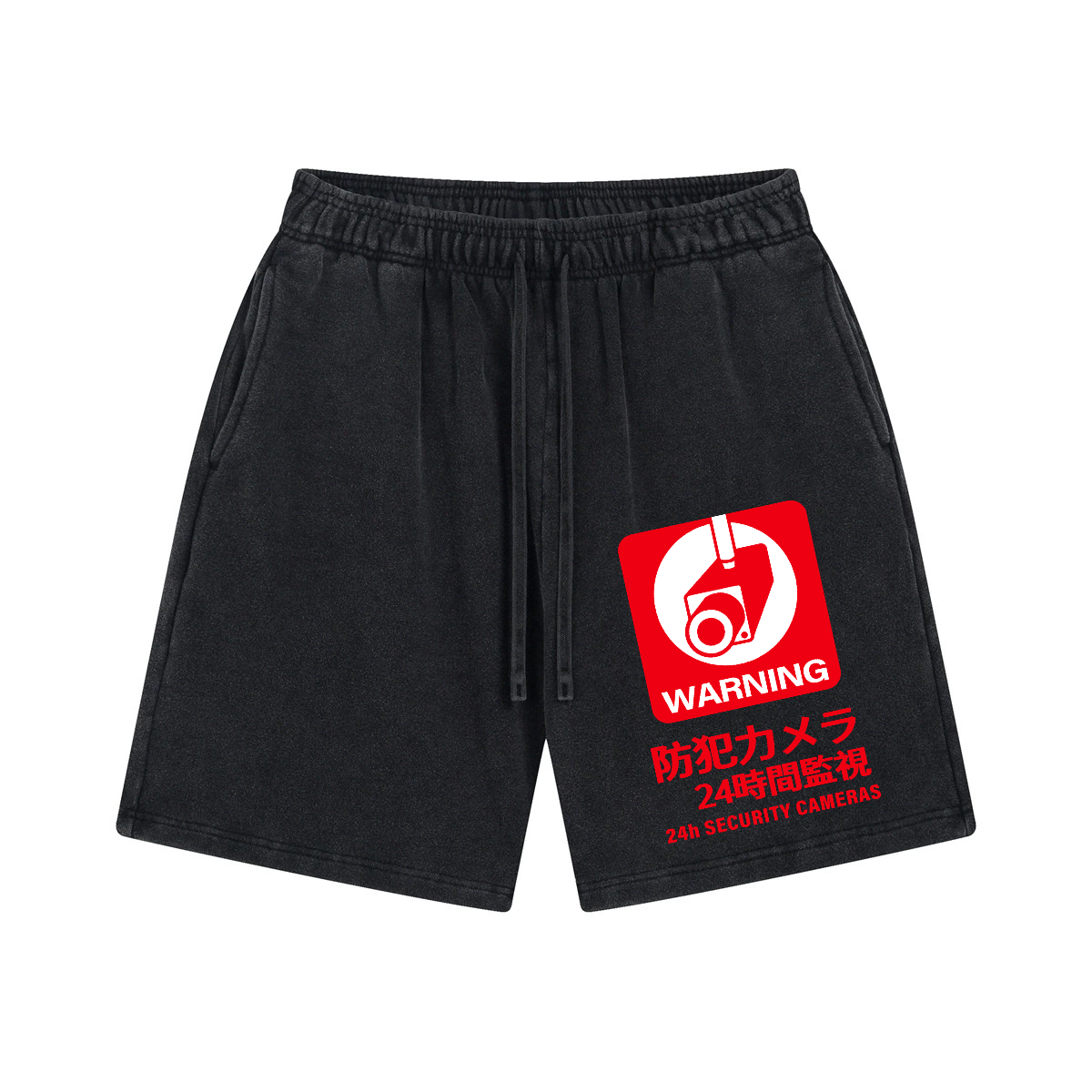 Warning Vintage Pure Thick Cotton Shorts