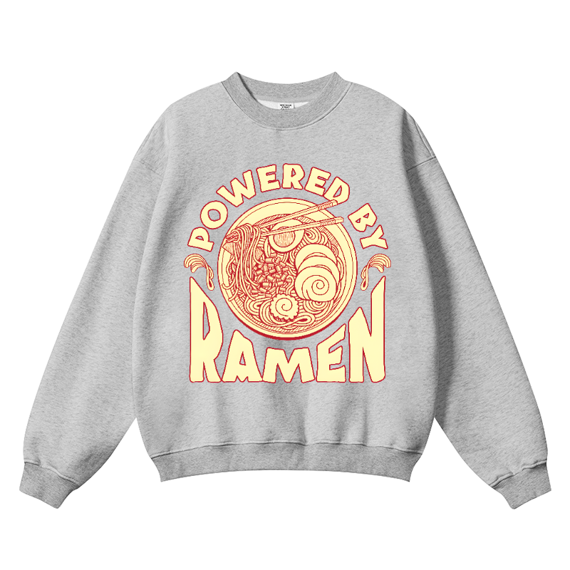 Ramen Vintage Cotton Blend Crewneck Sweatshirt