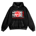 Hattori Hanzou Vintage Washed Thick Cotton Hoodie
