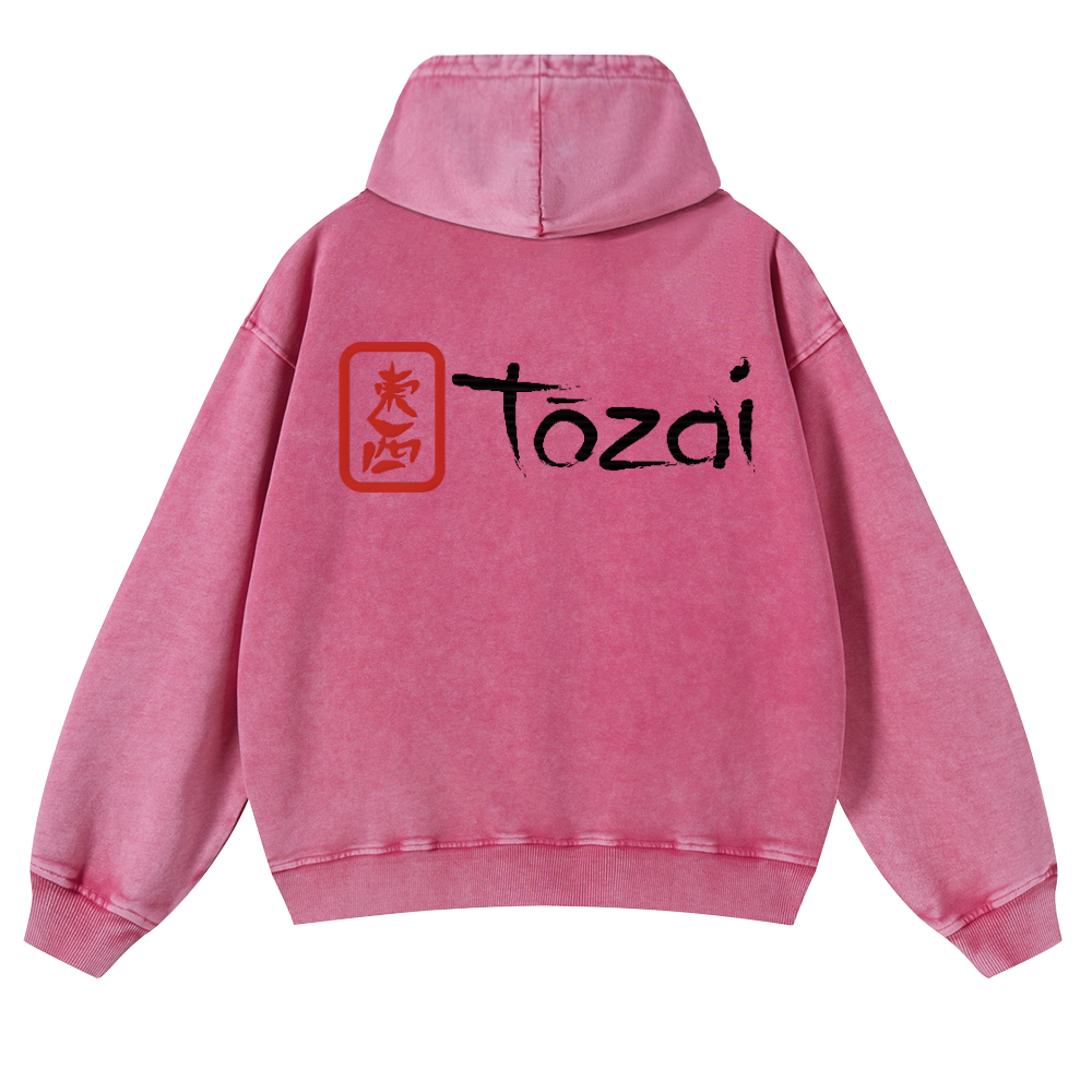 Tozai Sake Vintage Washed Cotton Back Art Hoodie