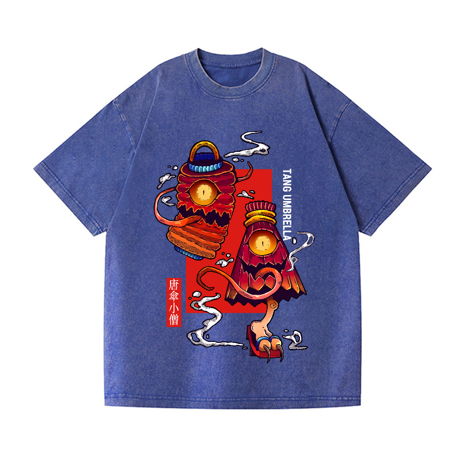 Karakasa & Bura-Bura Vintage Wash Japanese Design T-Shirt