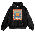 Octopus Vintage Washed Thick Cotton Hoodie