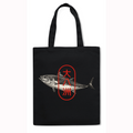 Great Eight Islands of Japan Tuna Fish Japanese Style Canvas Tote Bag