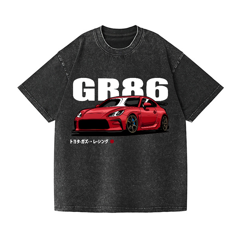 Toyota GR86 Vintage Wash Japanese Design T-Shirt