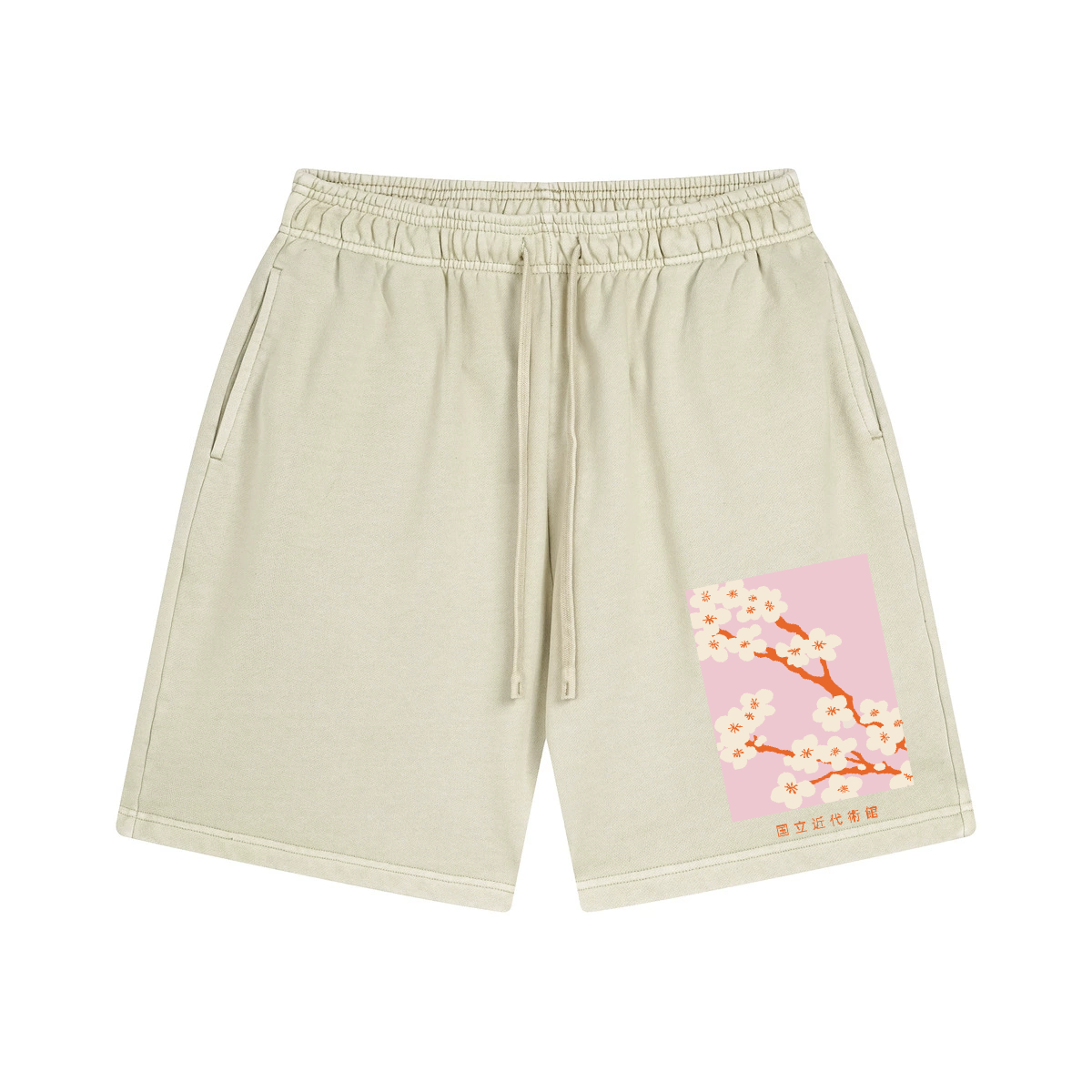 Flower Vintage Pure Thick Cotton Shorts