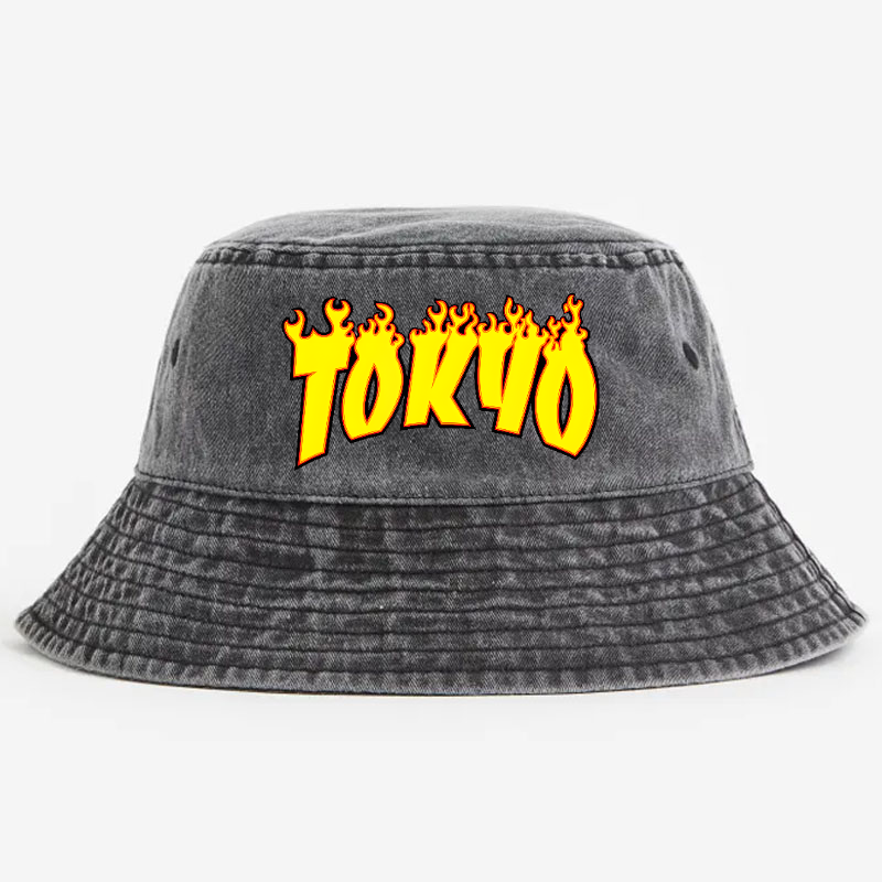 Tokyo Vintage 100% Cotton Bucket Hat