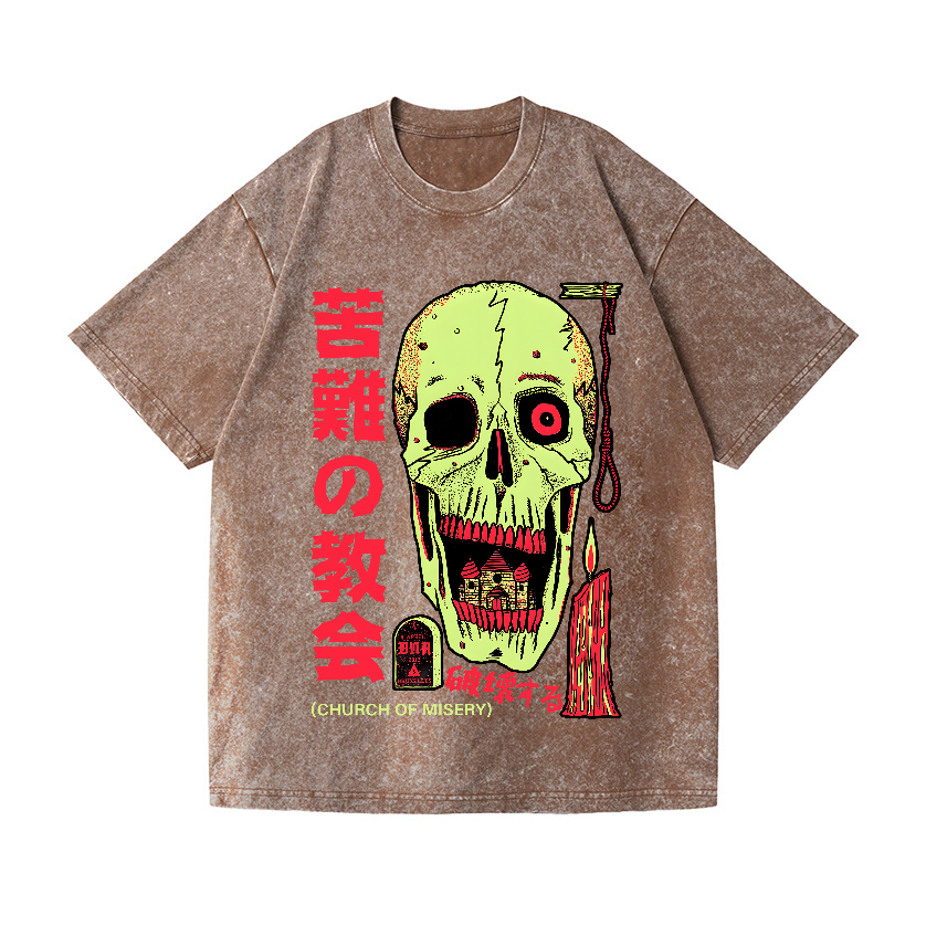Church of Misery Vintage Wash Japanese Design T-Shirt