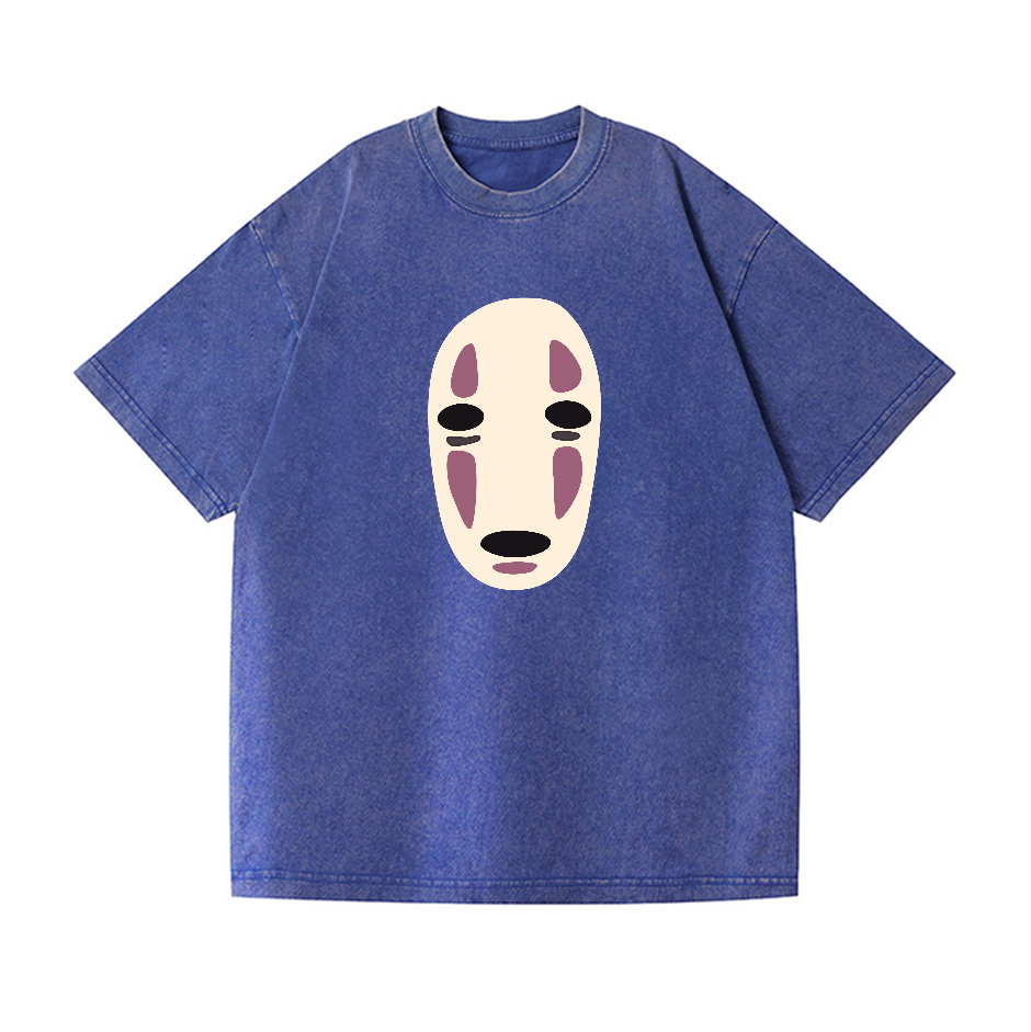 Ghibli No Face Kaonashi Vintage Wash Japanese Design T-Shirt
