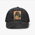 Ramen Hippo Ukiyoe Wave Vintage Cotton Breathable Hat